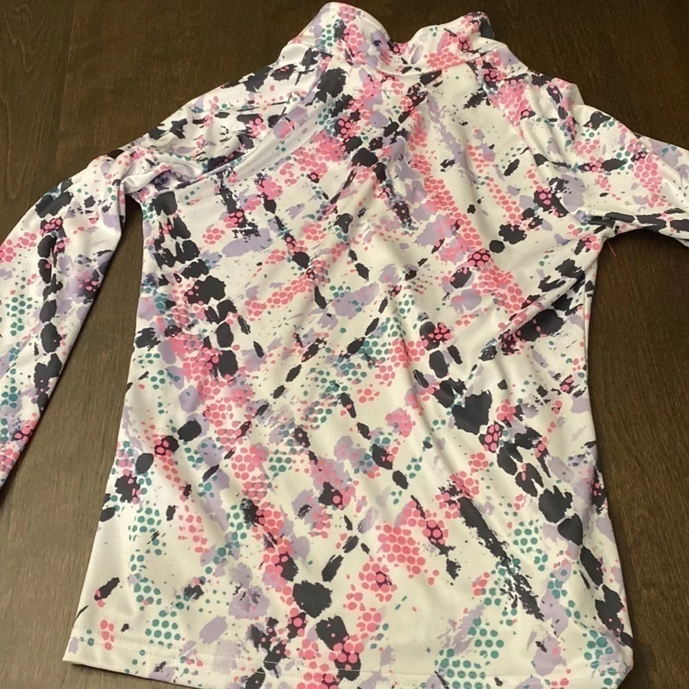 𝅺SPYDER youth half popover with paint‎ spatter design size Youth M